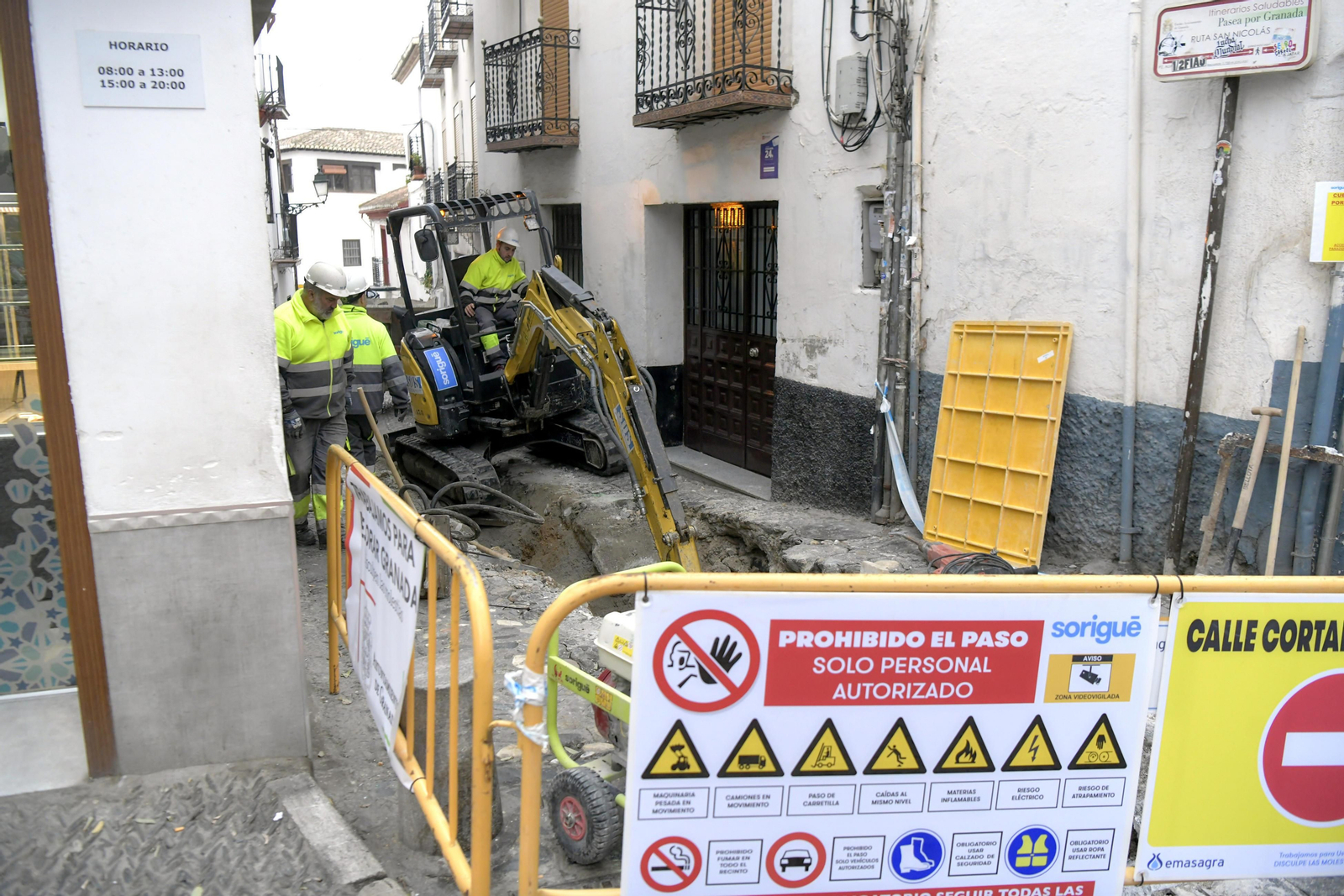 De la Cuesta Alhacaba a San Nicolás, obras en imágenes
