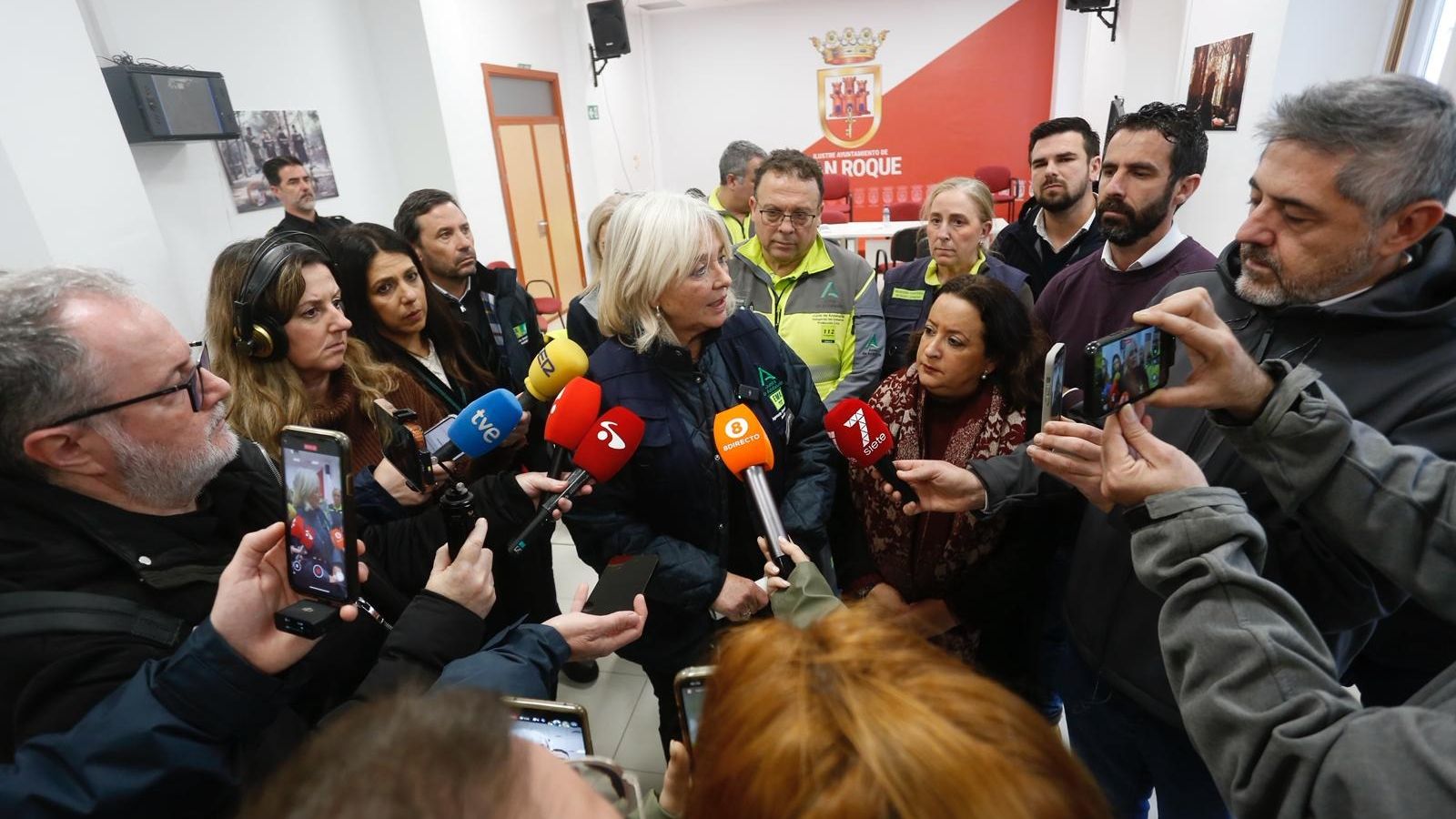Mercedes Colombo, delegada de la Junta en Cádiz, en San Roque.