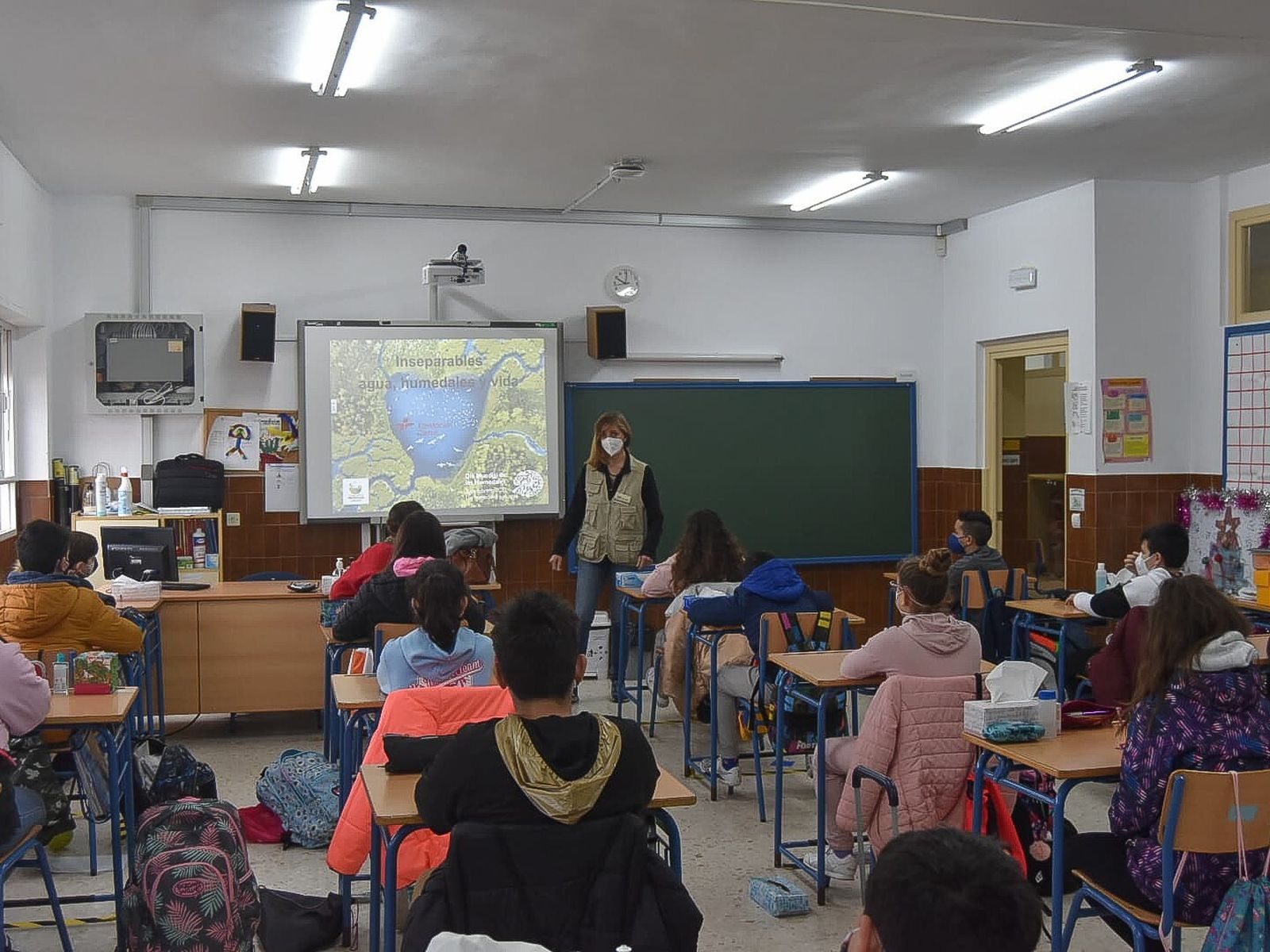 Actividad con el colegio Santa Rita.
