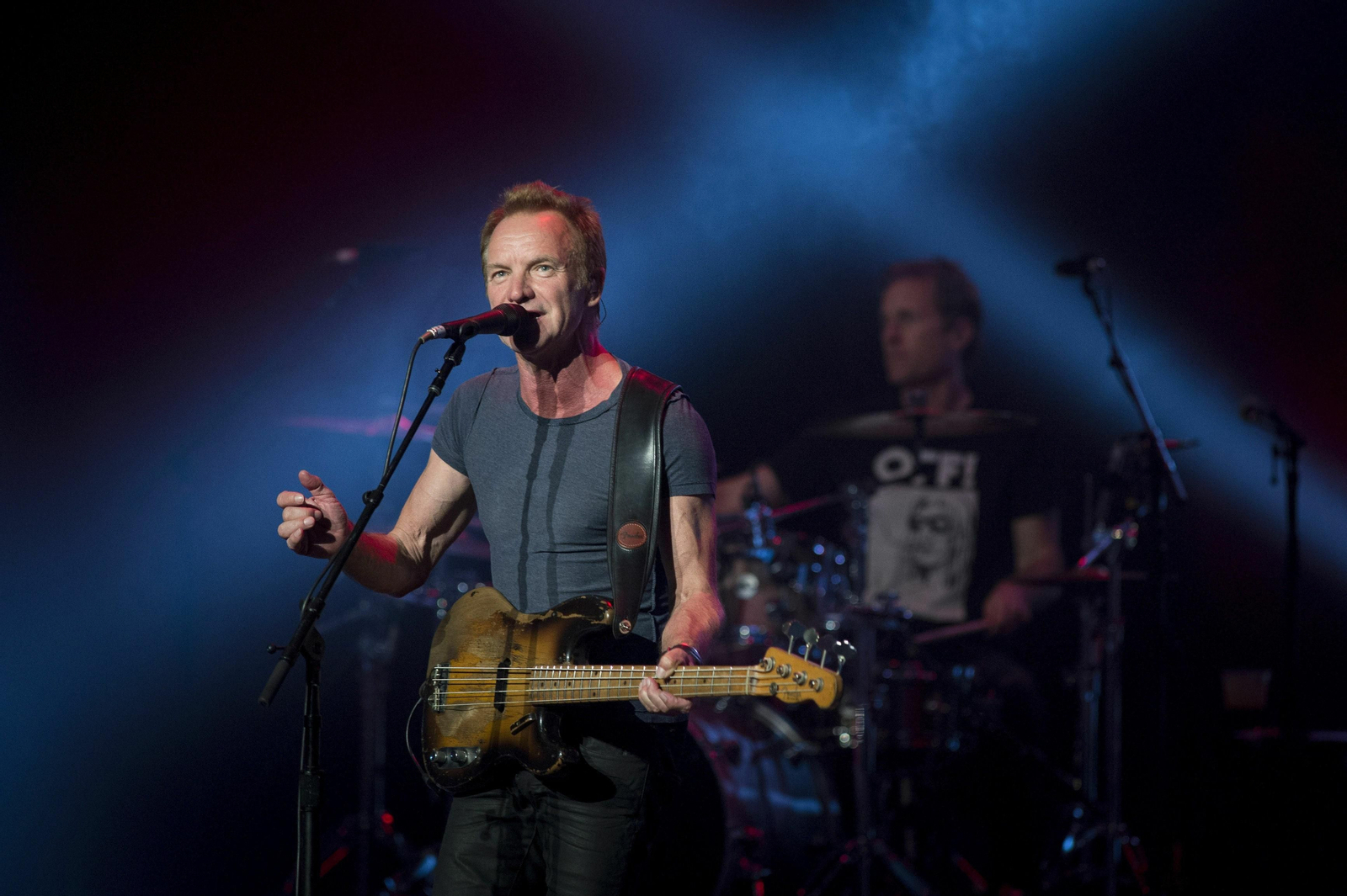 Sting en un concierto en el Teatro Real de Madrid.