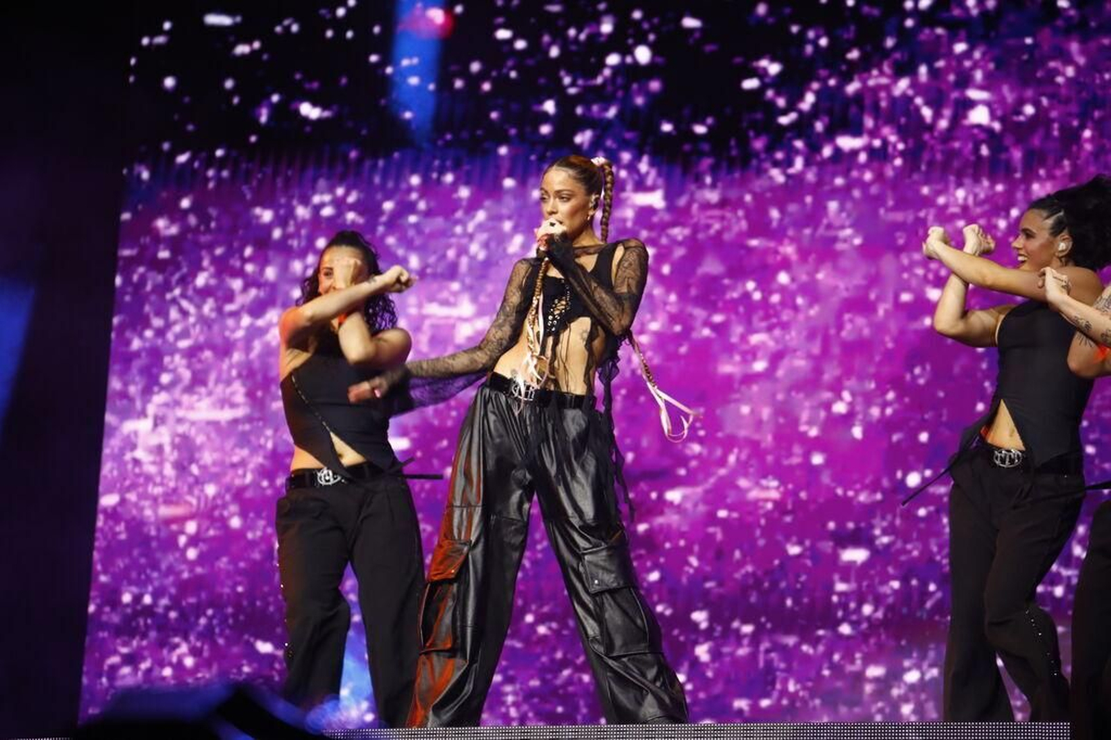 Tini Stoessel en su concierto en Córdoba.
