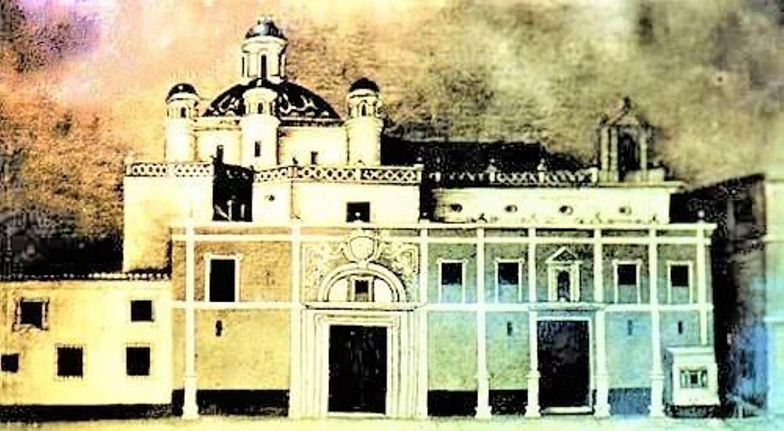 Cuadro que reproduce el Convento de los Descalzos.