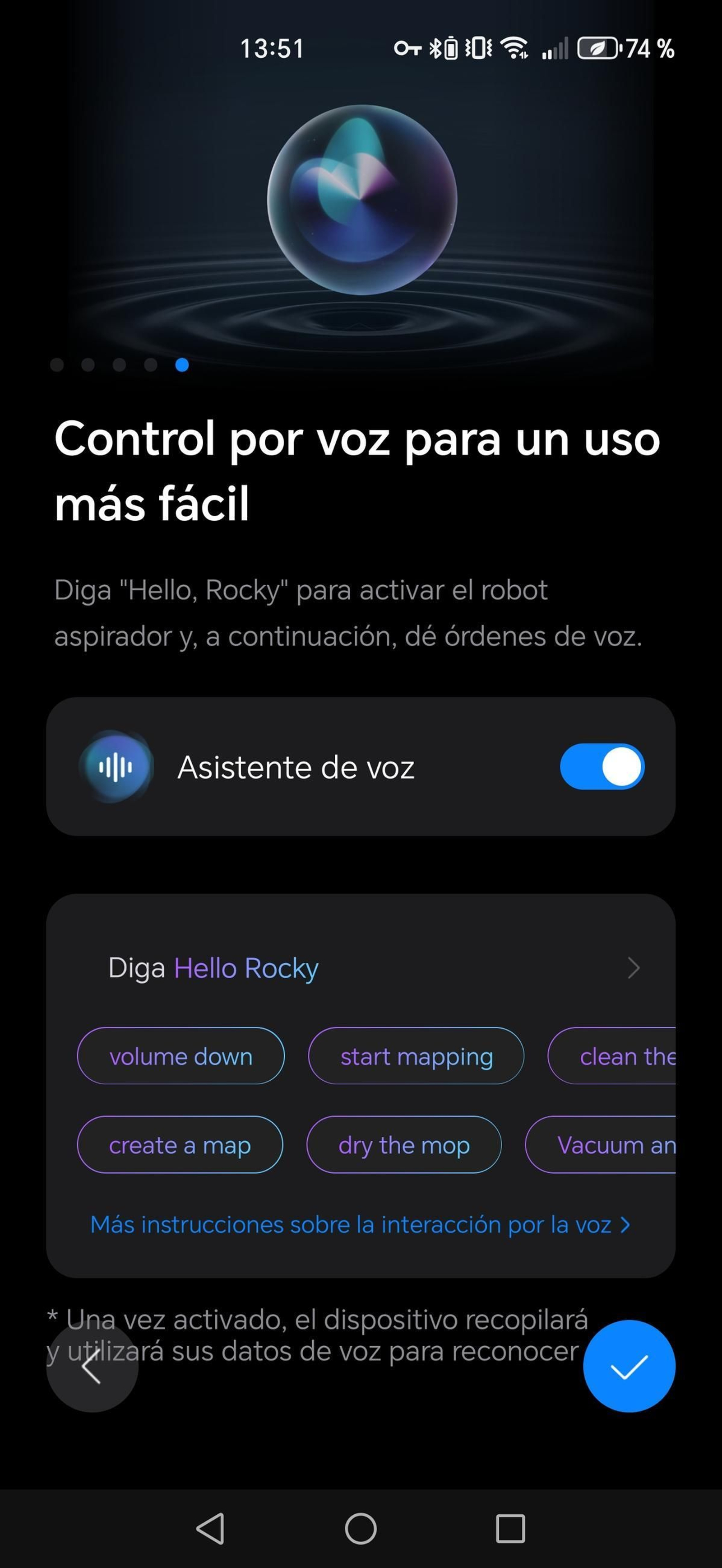 Aplicación Roborock - Robot aspirador Saros Z70