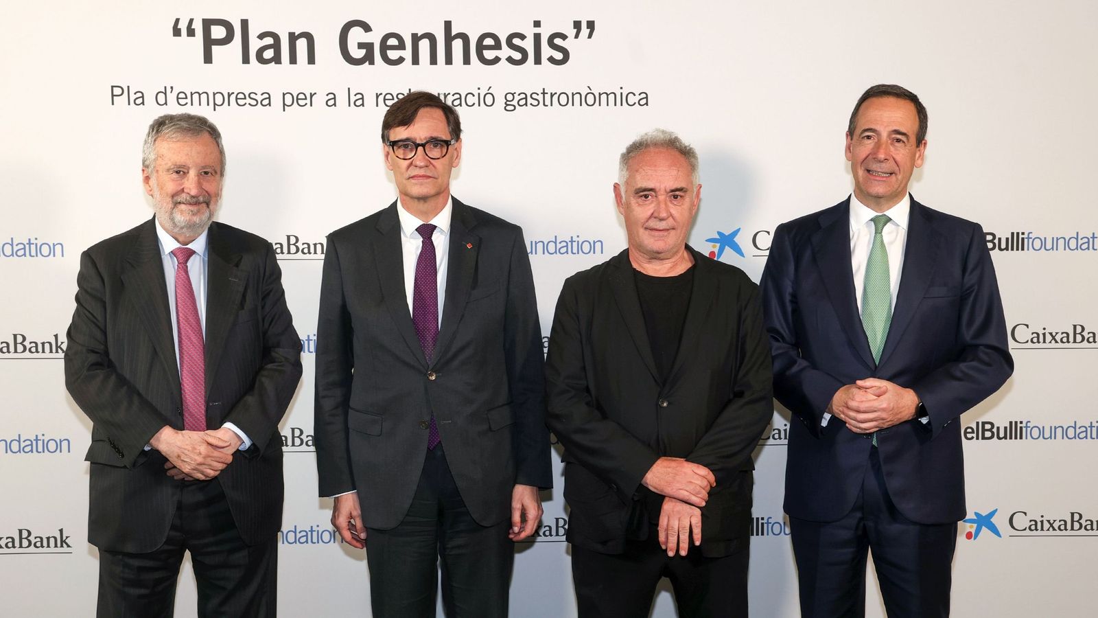 Tomás Muniesa, Salvador Illa, Ferran Adrià y Gonzalo Gortázar.