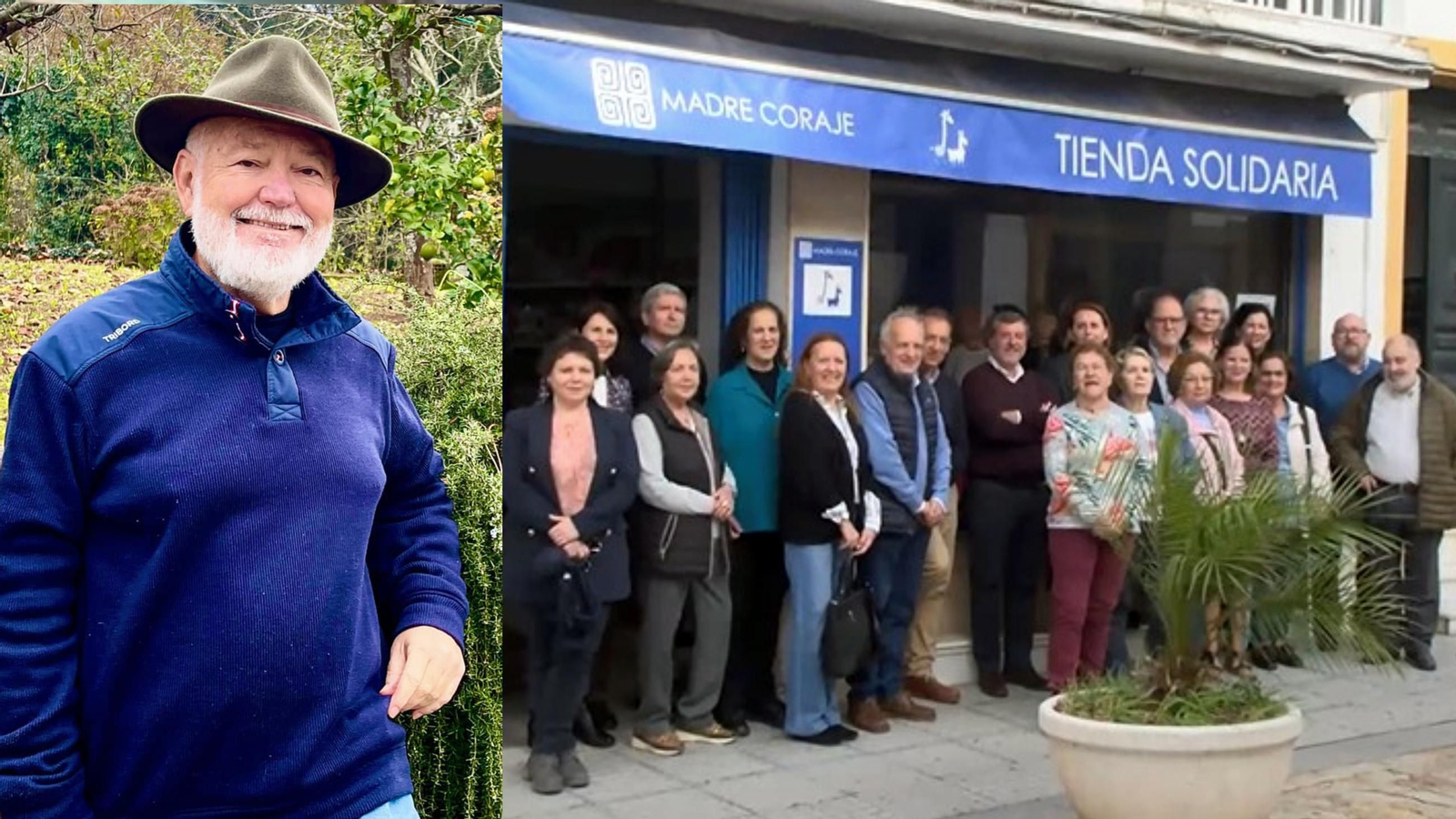 Rafa Lara y la inauguracion de la tienda de Madre Coraje en Puerto Real