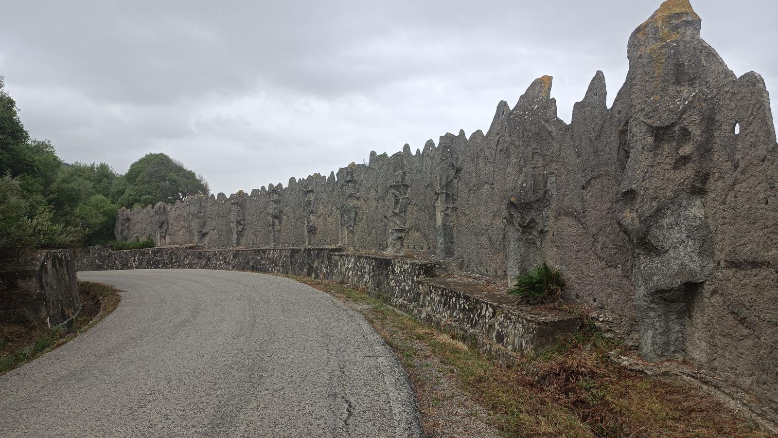 Las Pantallas, en el primer descanso de la subida.