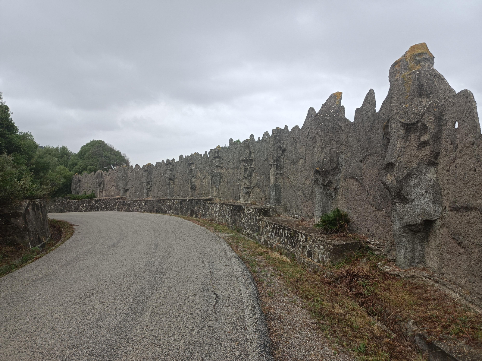 Las Pantallas, en el primer descanso de la subida.