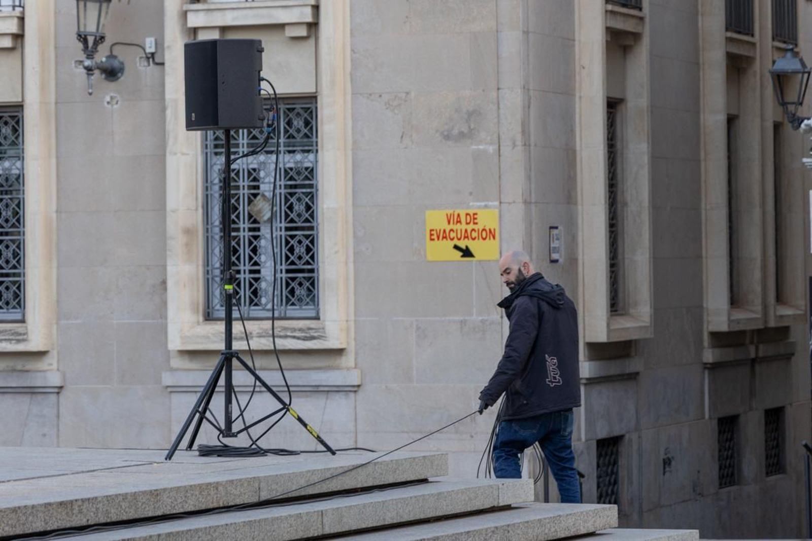 El trabajo tras las campanadas de Canal Sur en la Plaza de Santa María