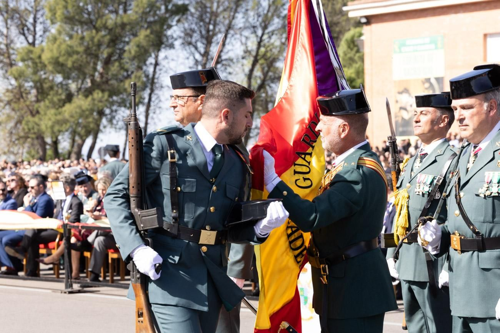 Acto de jura de bandera de la 130ª promoción de guardias civiles de la Academia de Baeza