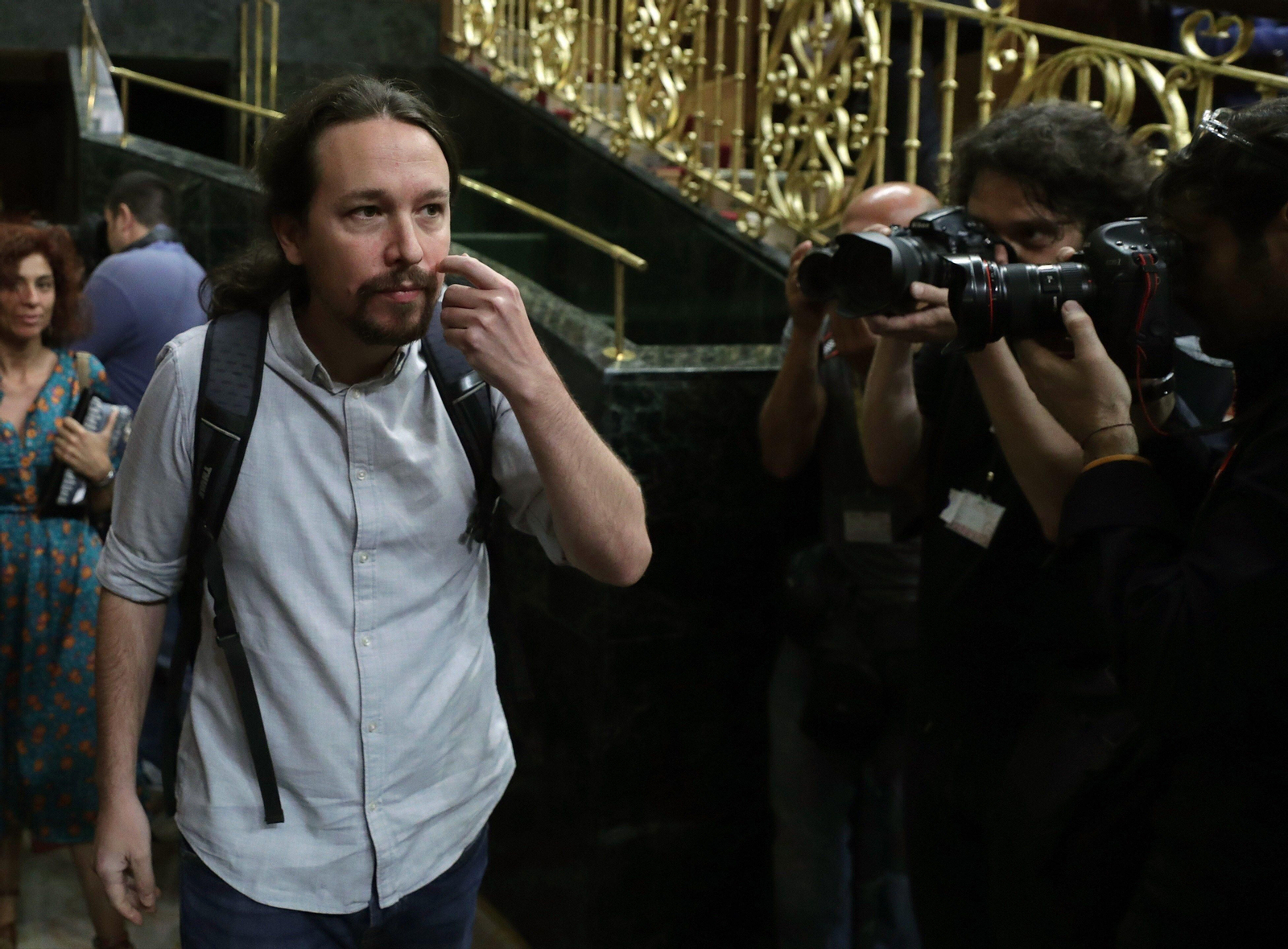 Pablo Iglesias, en el Congreso.