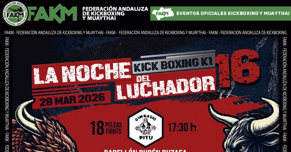 'La Noche del Luchador', la velada de Rincón de la Victoria para conocer al campeón de Andalucía de kickboxing