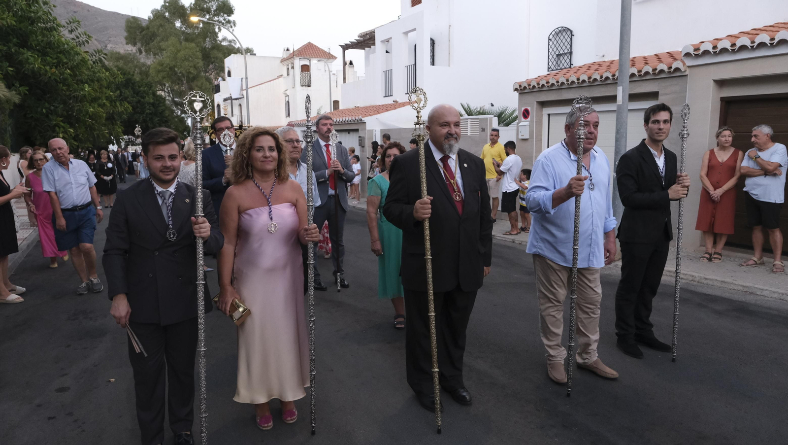Procesión terrestre de la Virgen del Carmen en Aguadulce