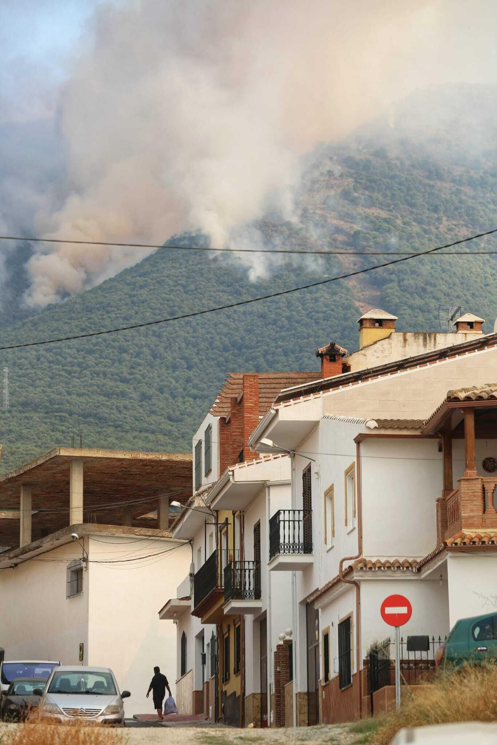 Incendio forestal en Mijas, en el paraje El Higuerón (fotos)