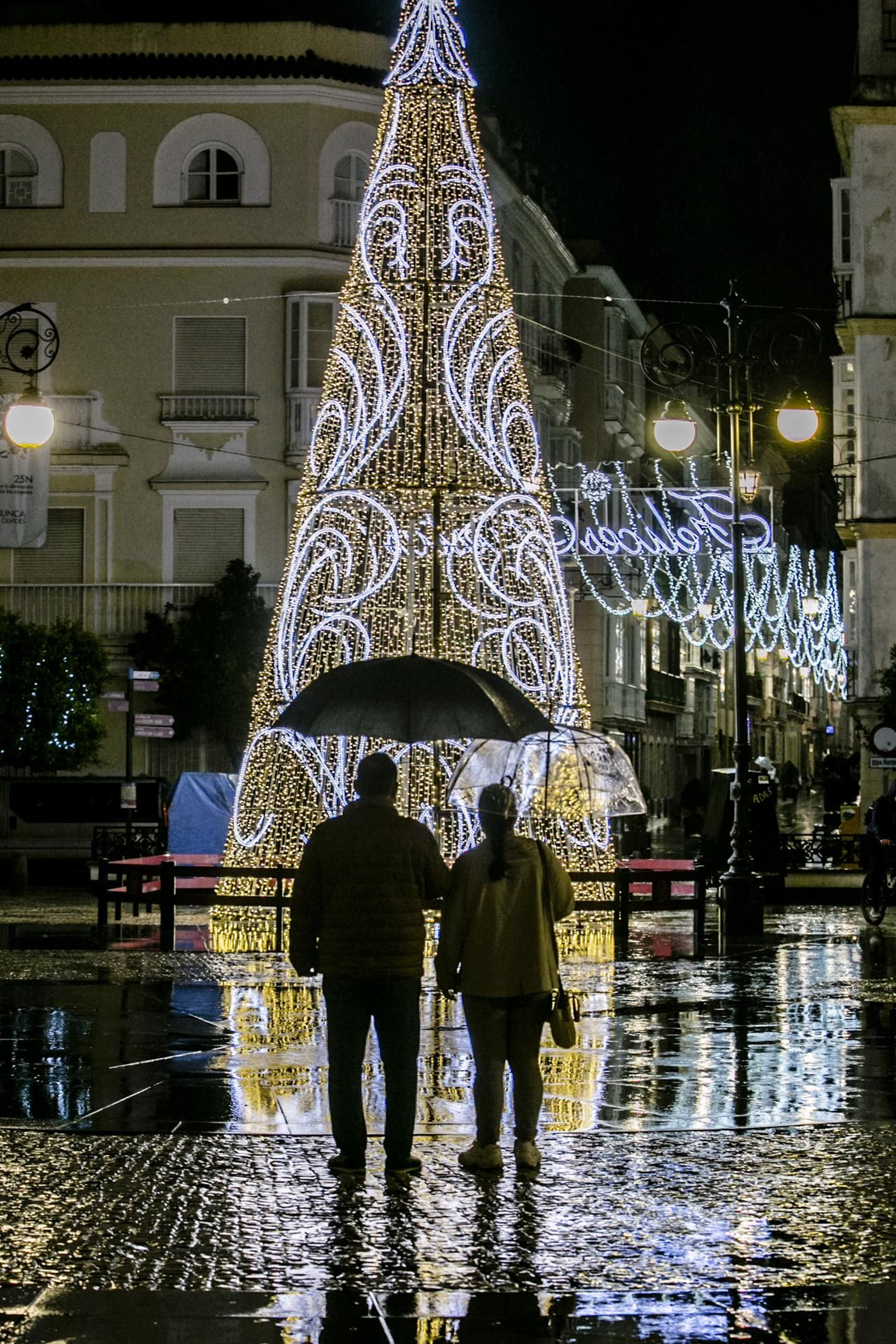 Fotos del alumbrado extraordinario de Navidad.