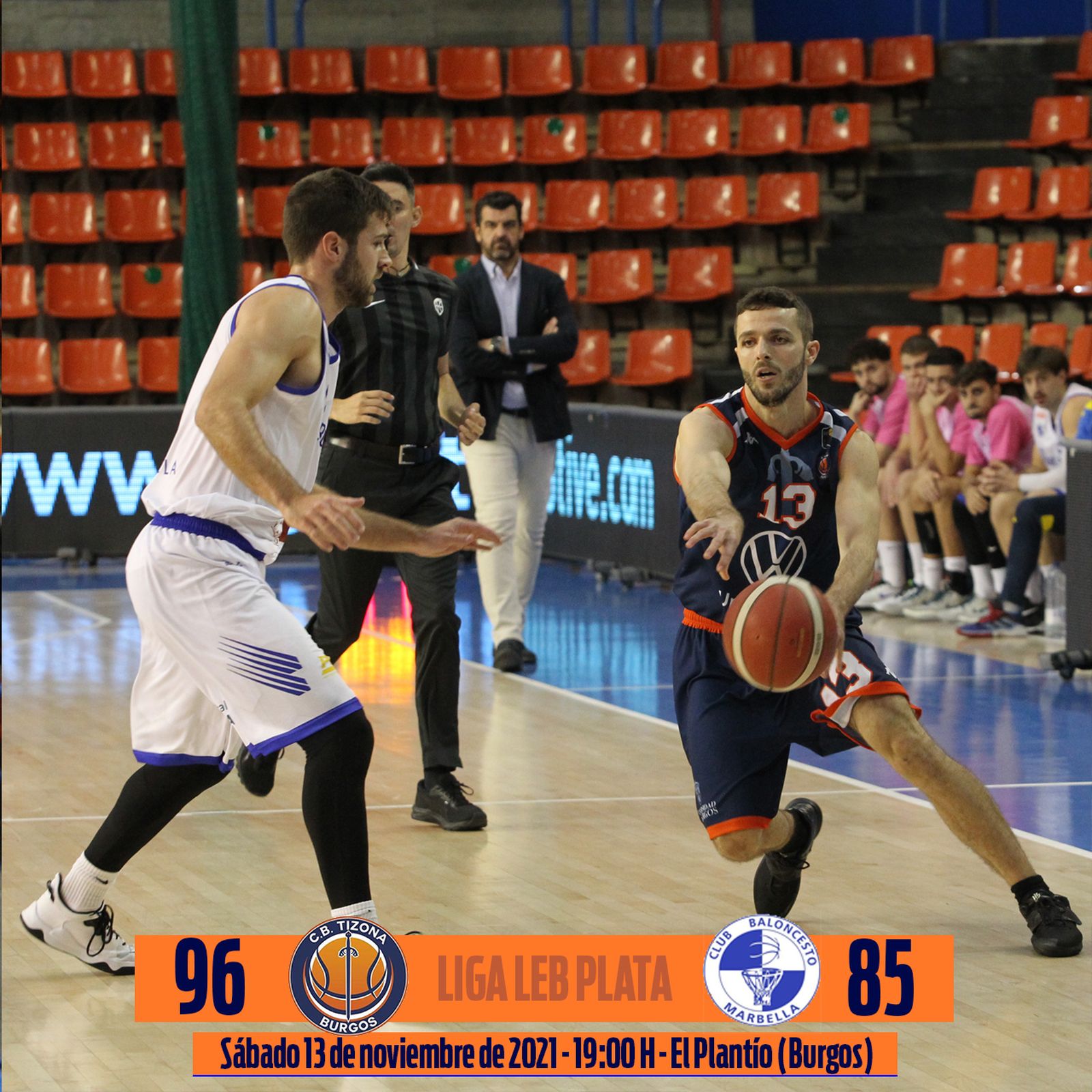 Imagen del Tizona Burgos-CB Marbella.