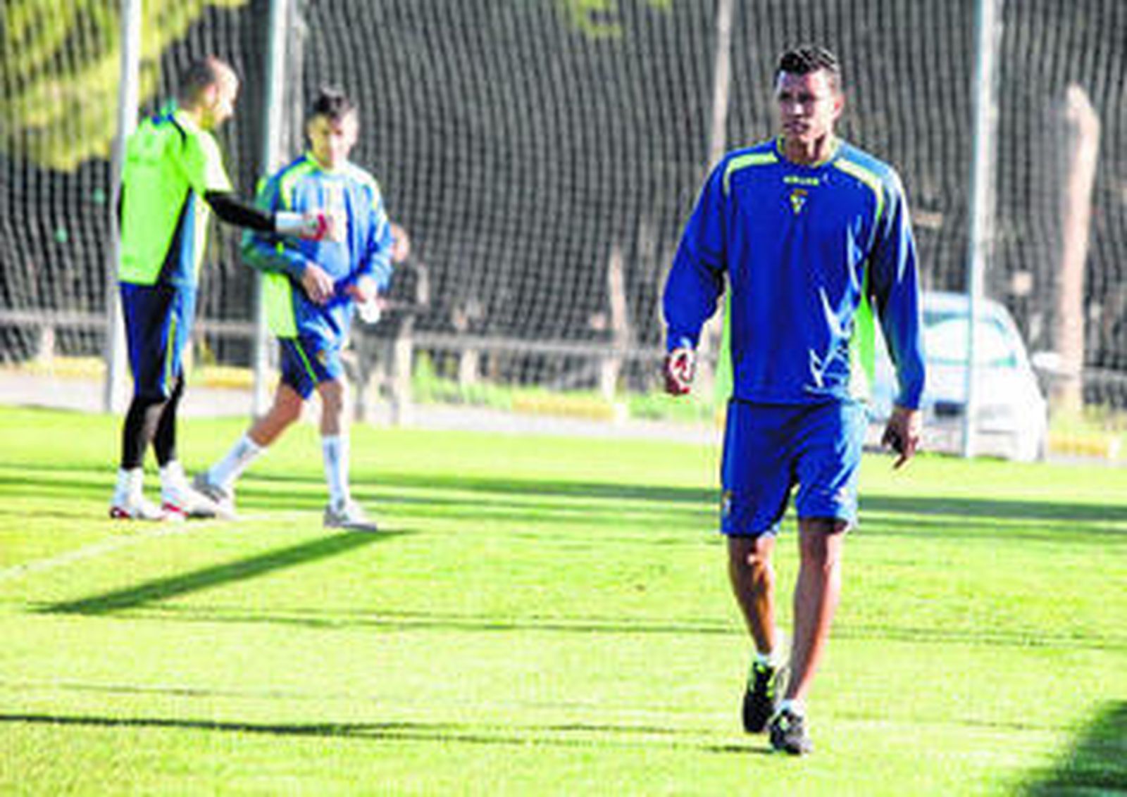 Jeison Murillo, incorporándose al grupo ayer por la mañana.