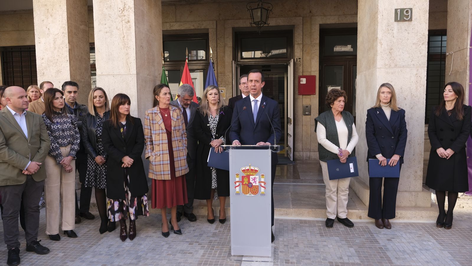 Acto institucional por el 25N en la Subdelegación del gobierno en Almería