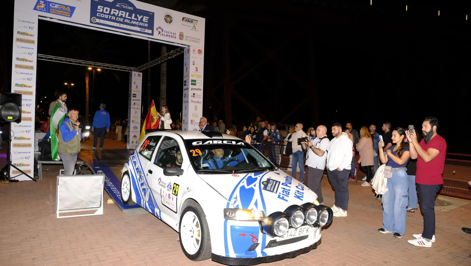 La salida de la 50 edición del Rallye Costa de Almería, en imágenes