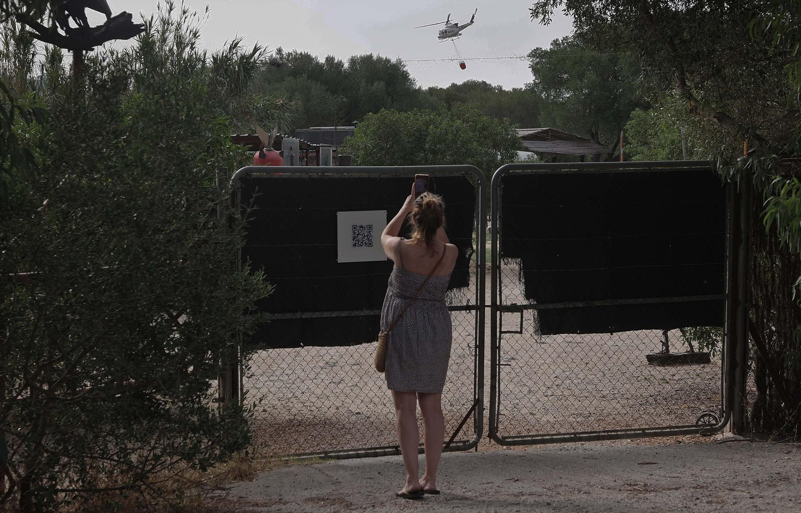 Fotos del incendio forestal de Torre de la Peña en Tarifa