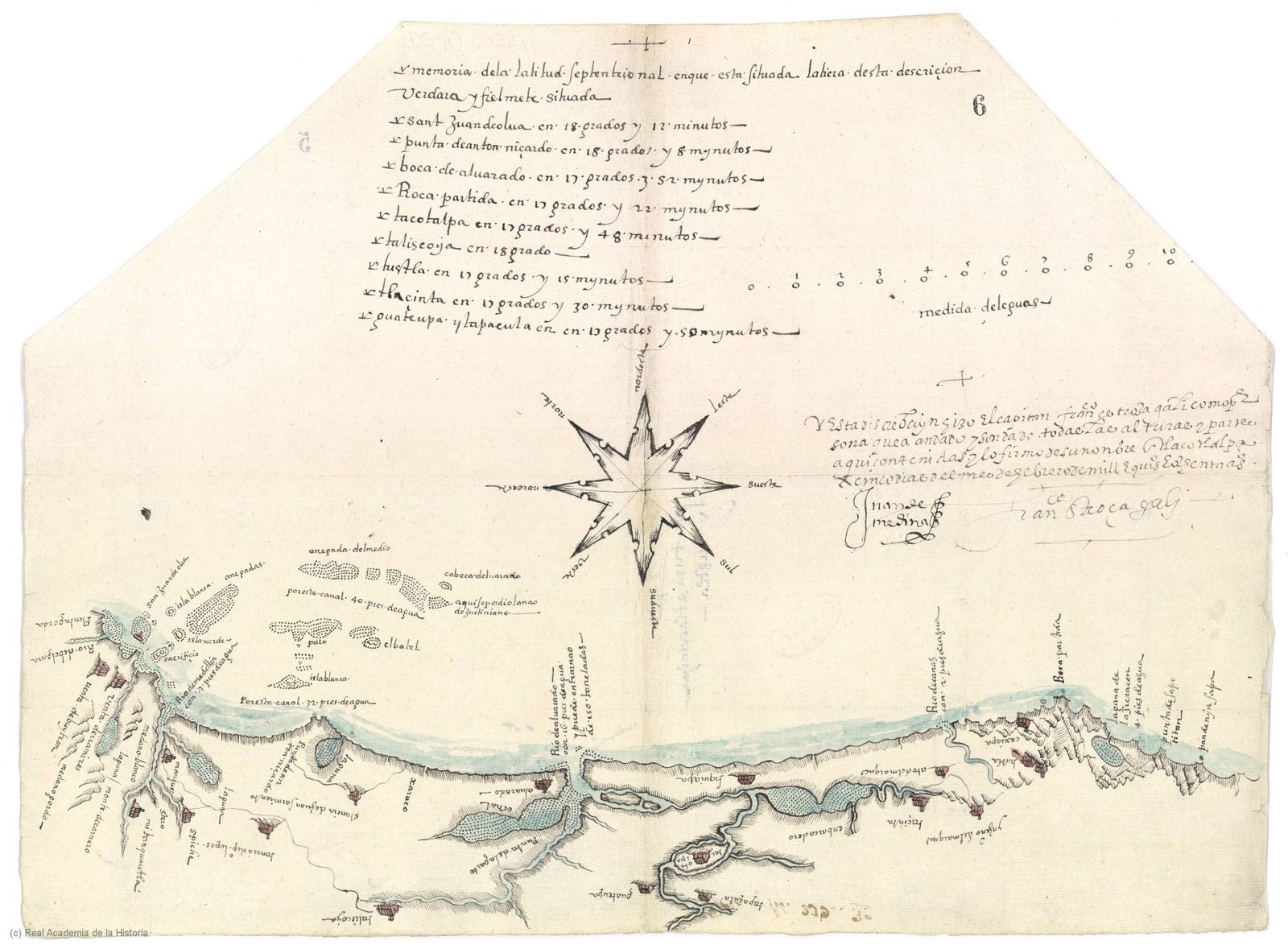 Una de las primeras cartas náuticas.