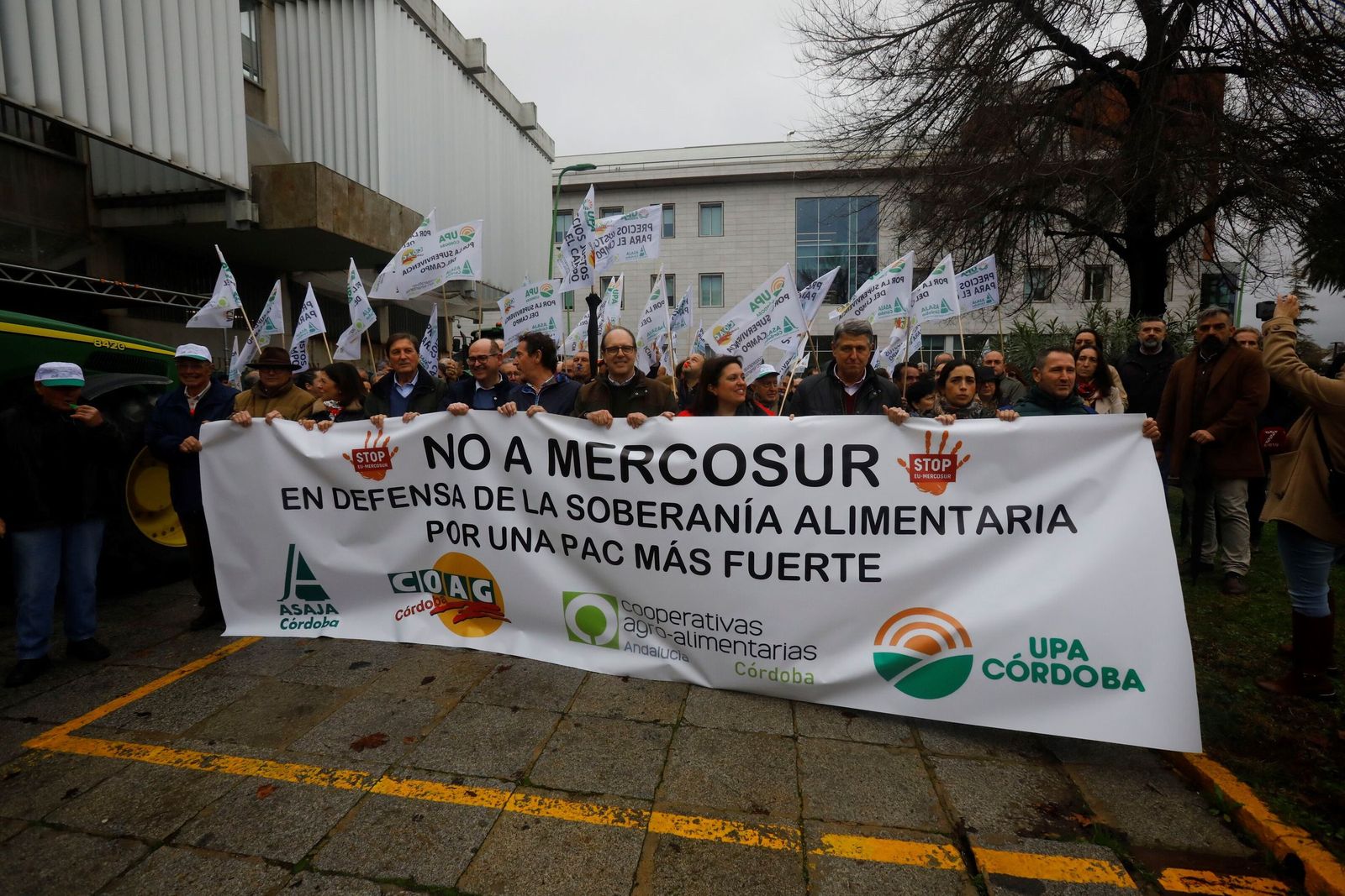 La protesta de los agricultores y ganaderos de Córdoba contra el acuerdo con Mercosur