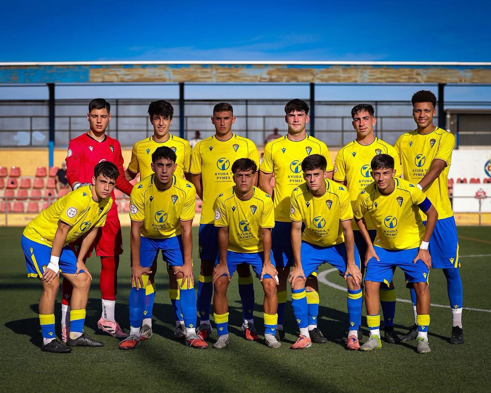 Formación del Cádiz juvenil en la presente temporada.