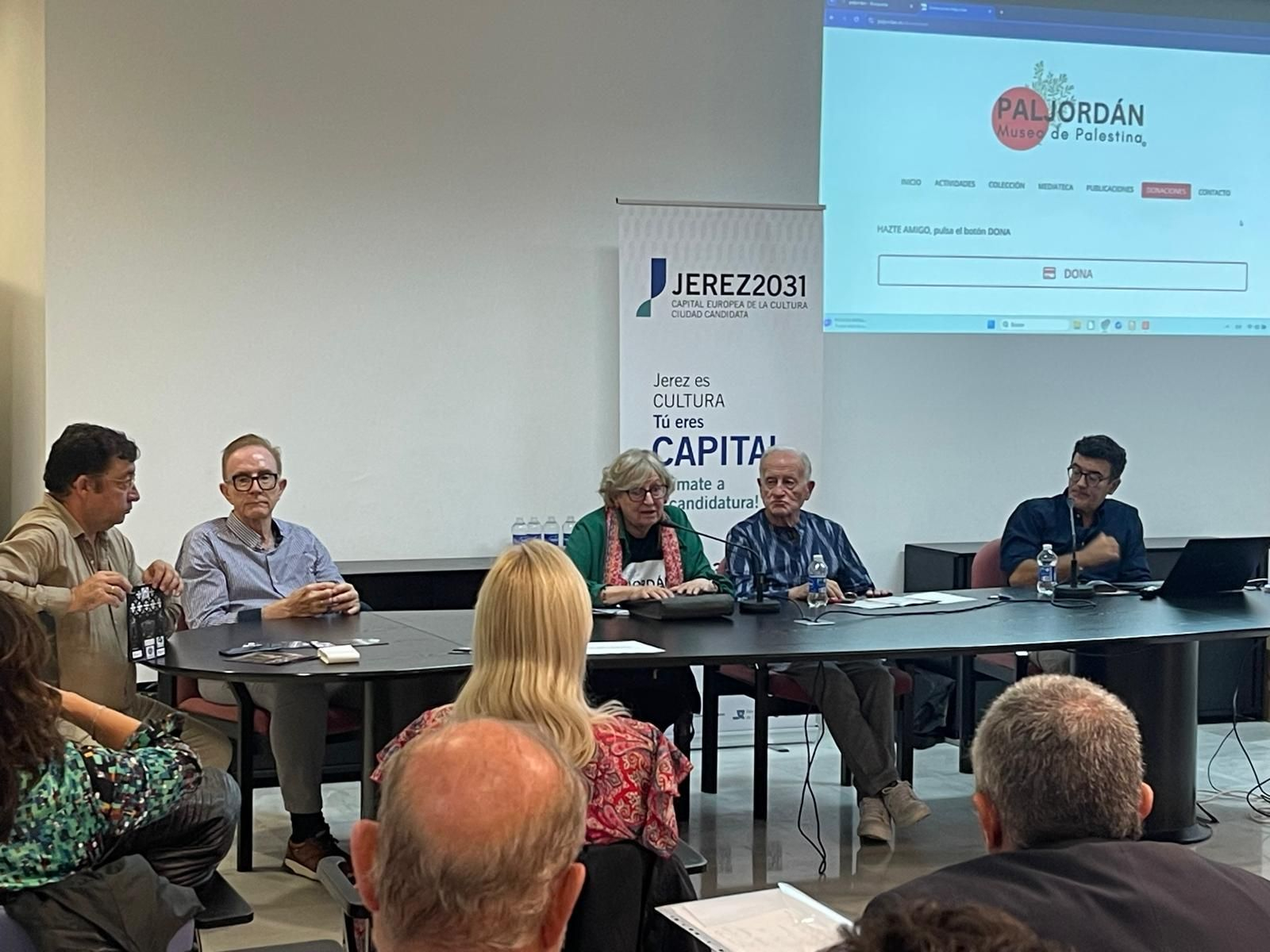 Un momento de la presentación del proyecto Paljordán – Museo de Palestina.