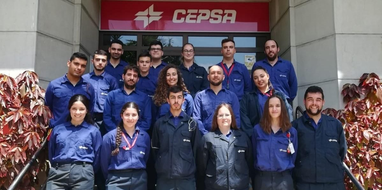 Alumnos en prácticas en Cepsa.