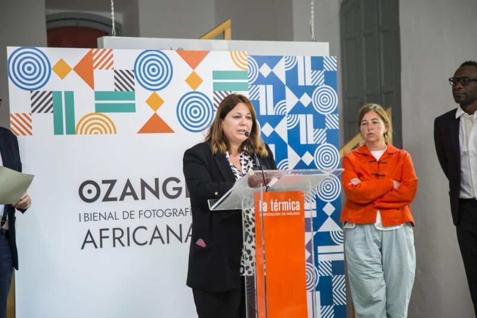 Natacha Rivas en la presentación de Ozangé este miércoles en La Térmica.