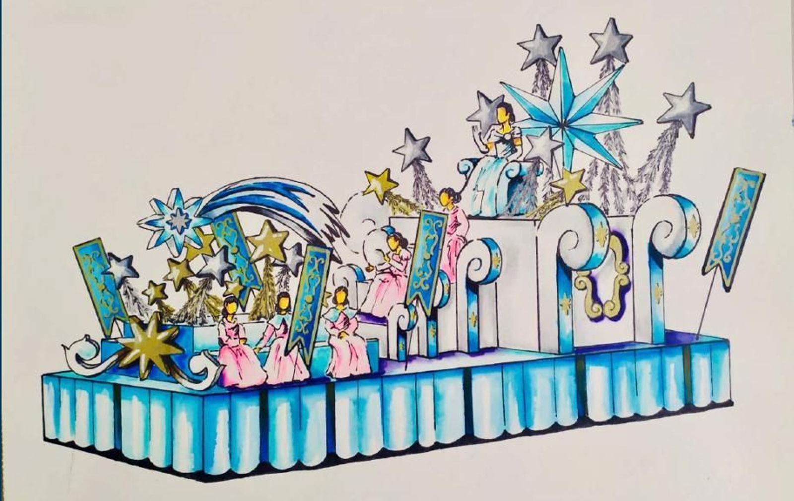 Así son las carrozas de la cabalgata de Reyes Magos de San Fernando