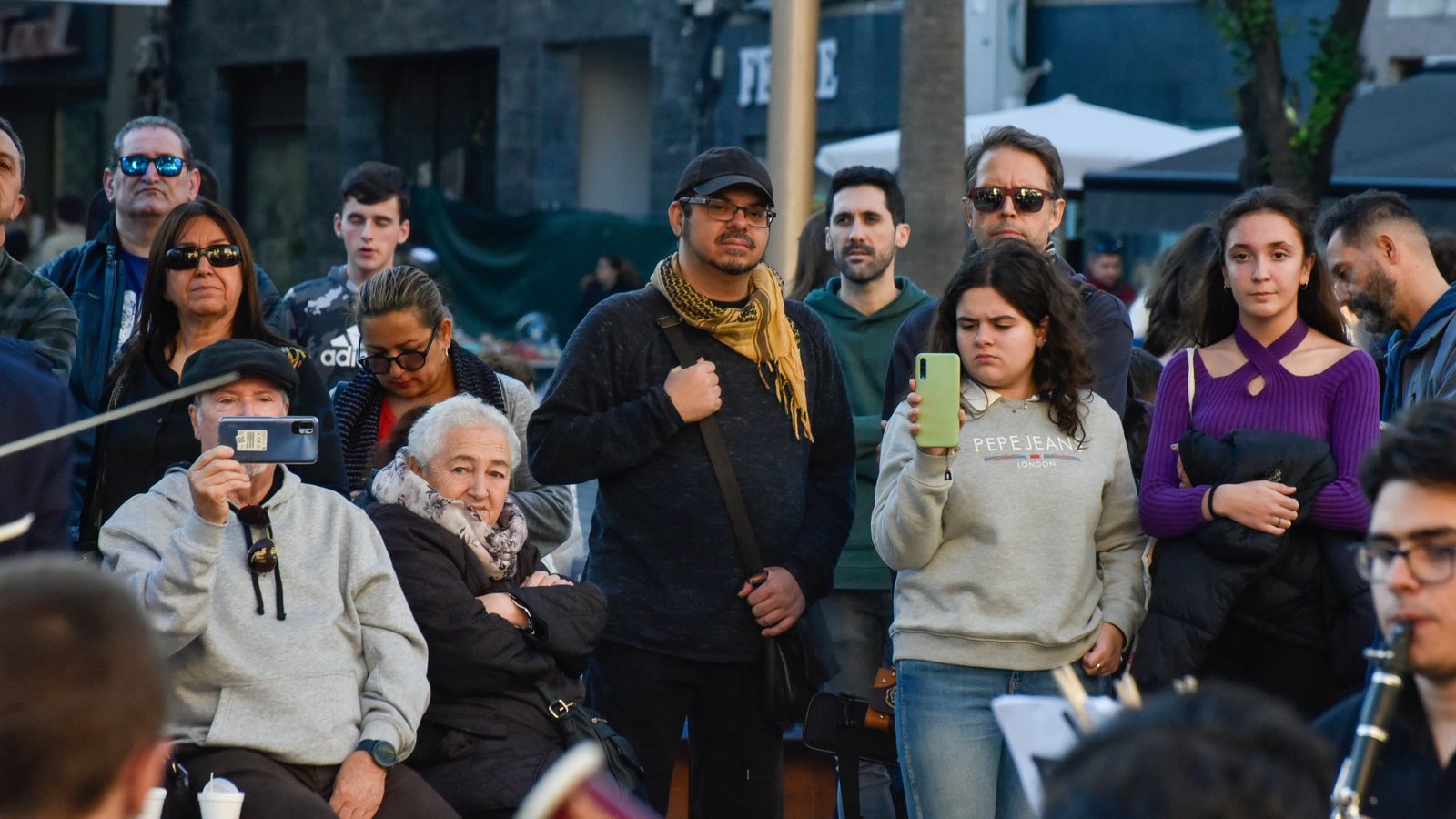 Concierto de Navidad de los alumnos de la Escuela sanchez Verdú en la Plaza Alta