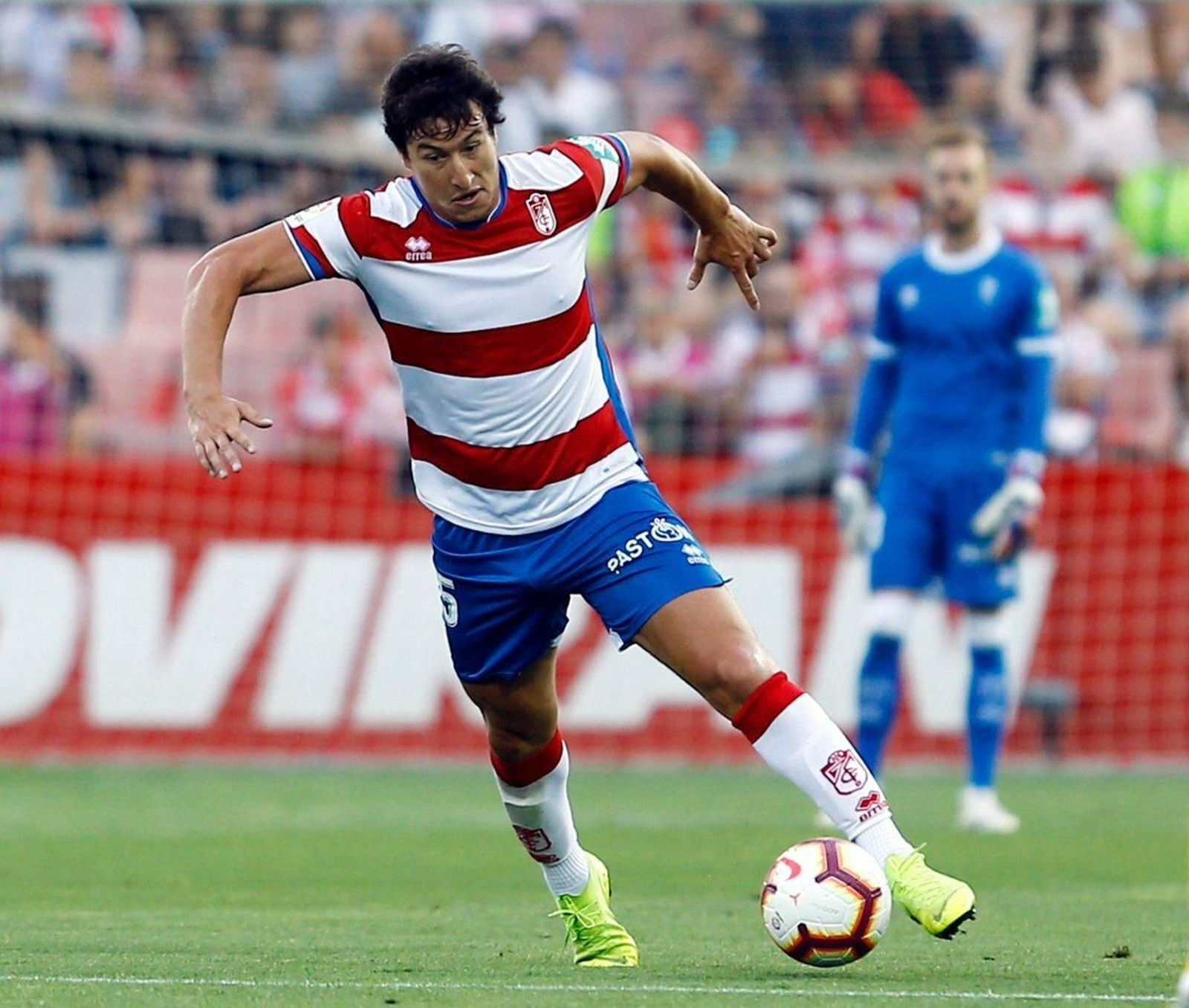 Nico Aguirre, autor de un gol ante el Alcorcón