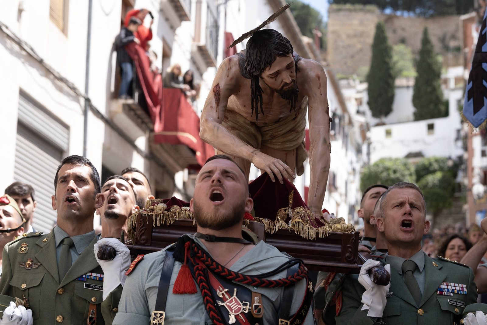 La Legión en el Miércoles Santo de Antequera, en imágenes