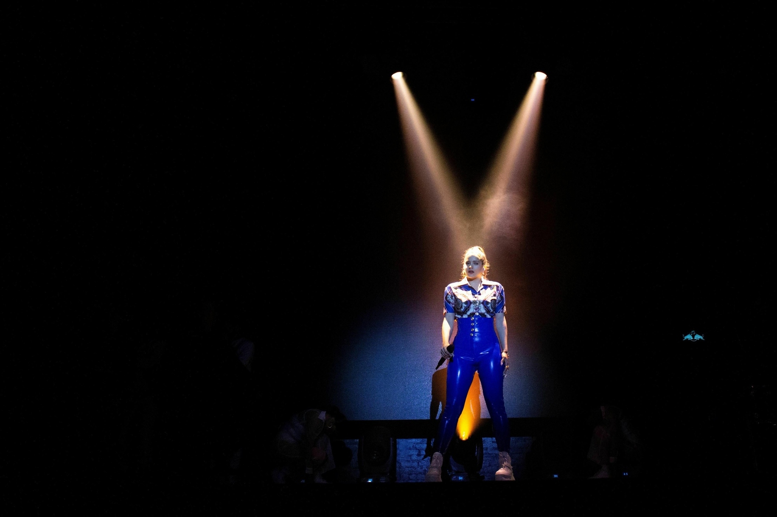 Rosalía, durante un concierto en Nueva York