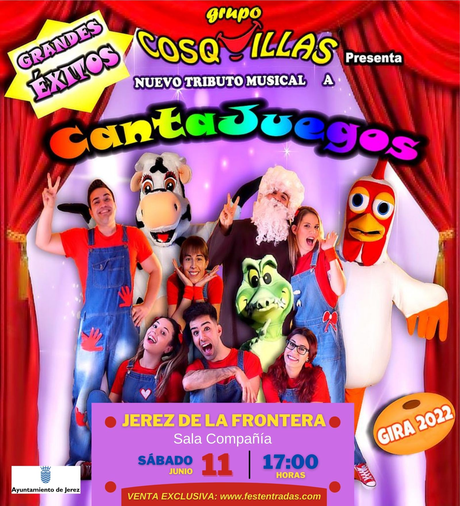 El Grupo Cosquillas llega a Jerez con un 'Tributo a Cantajuegos'