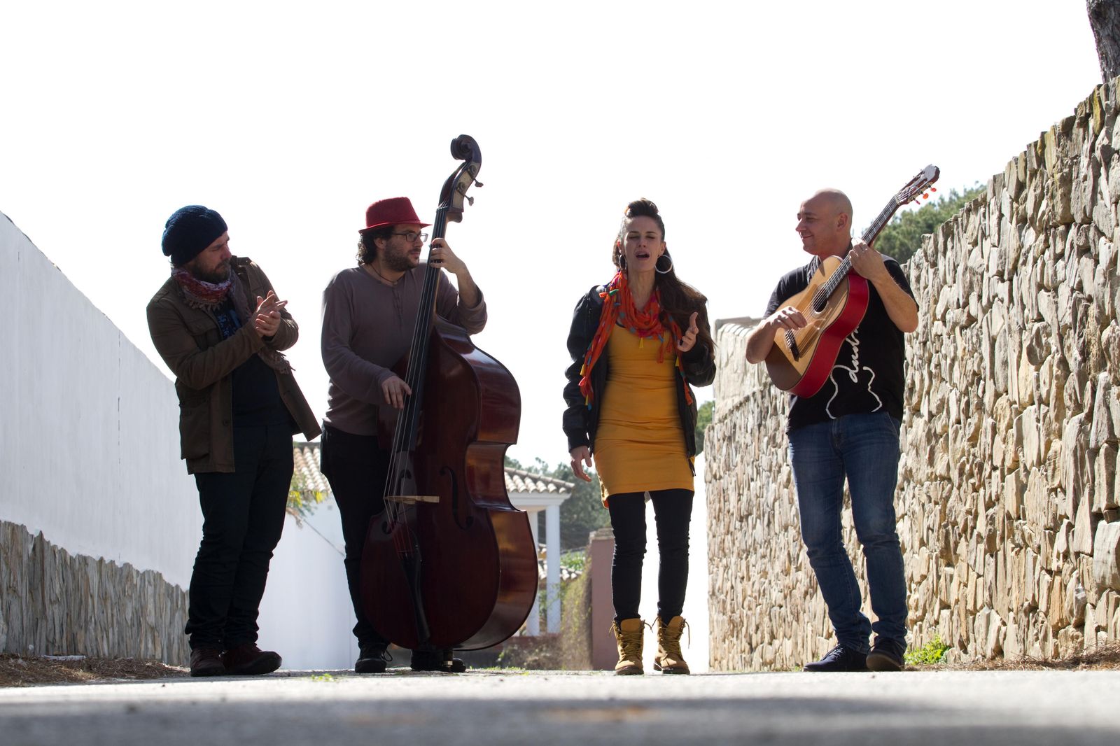 Imagen promocional de María La Mónica y sus compañeros de escenario en 'Ay, José!'.
