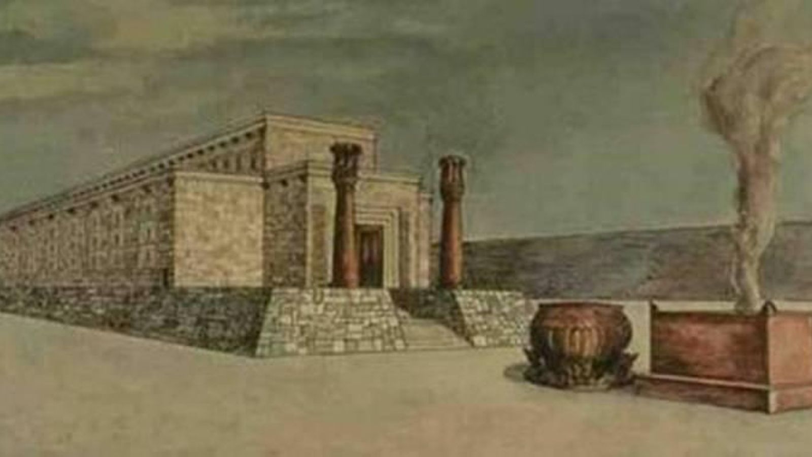 Antigua recreación del Templo de Melkart