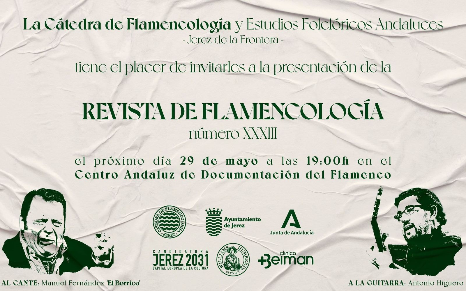 Cartel anunciador del acto.