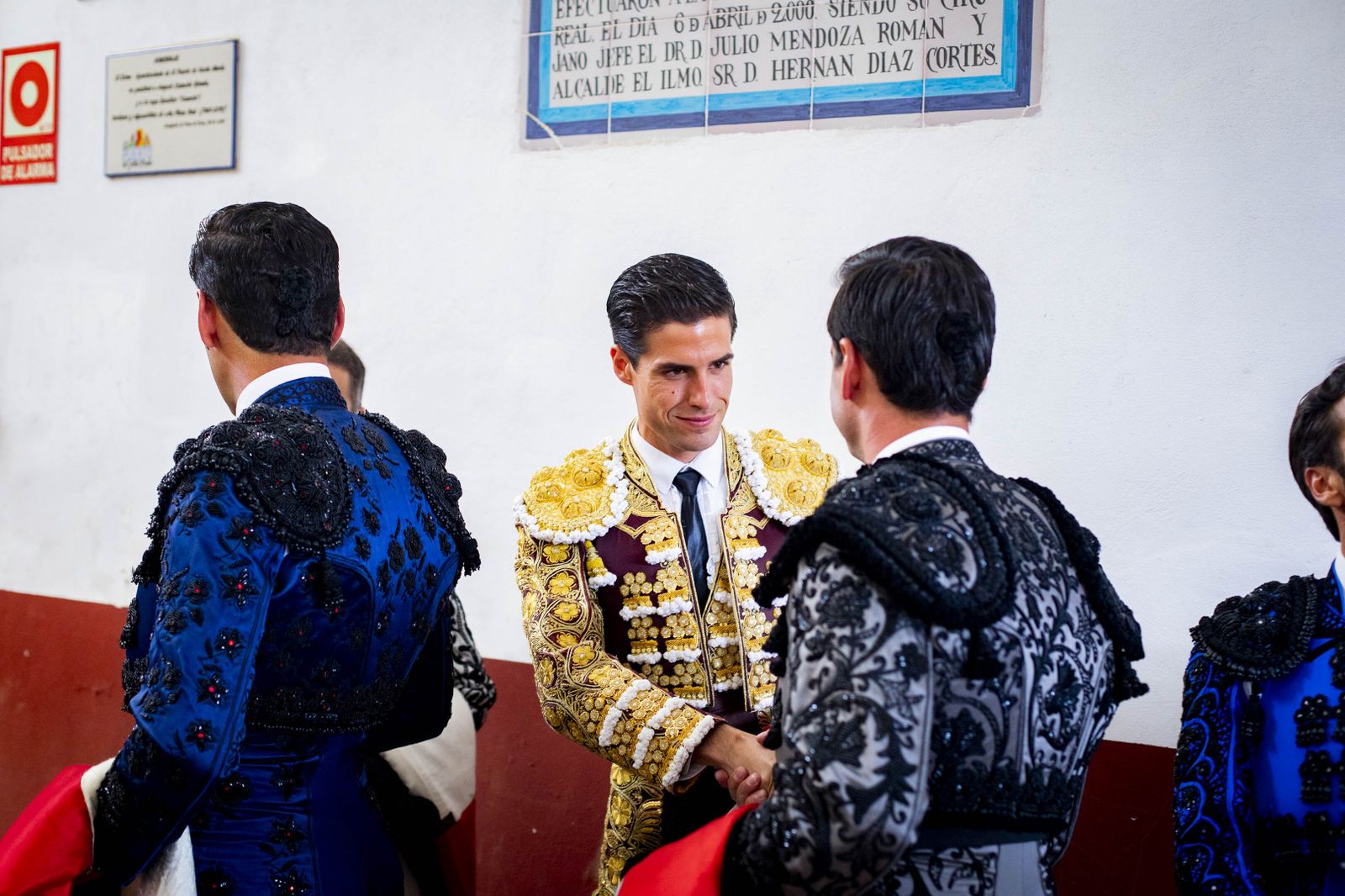 Daniel Crespo, Manzanares y Juan Ortega, en la plaza de toros de El Puerto