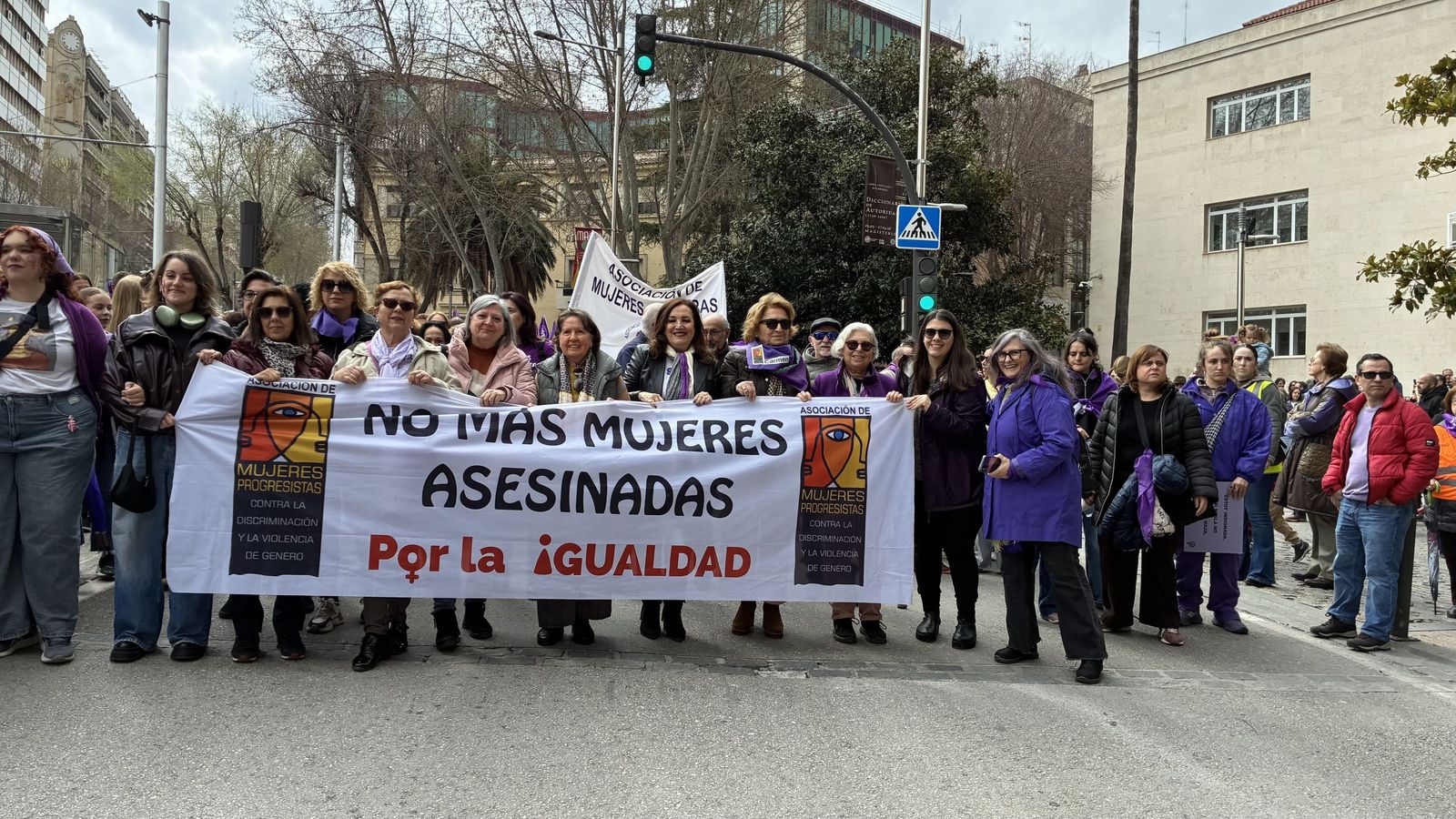 Manifestación del Día de la Mujer en Jaén.