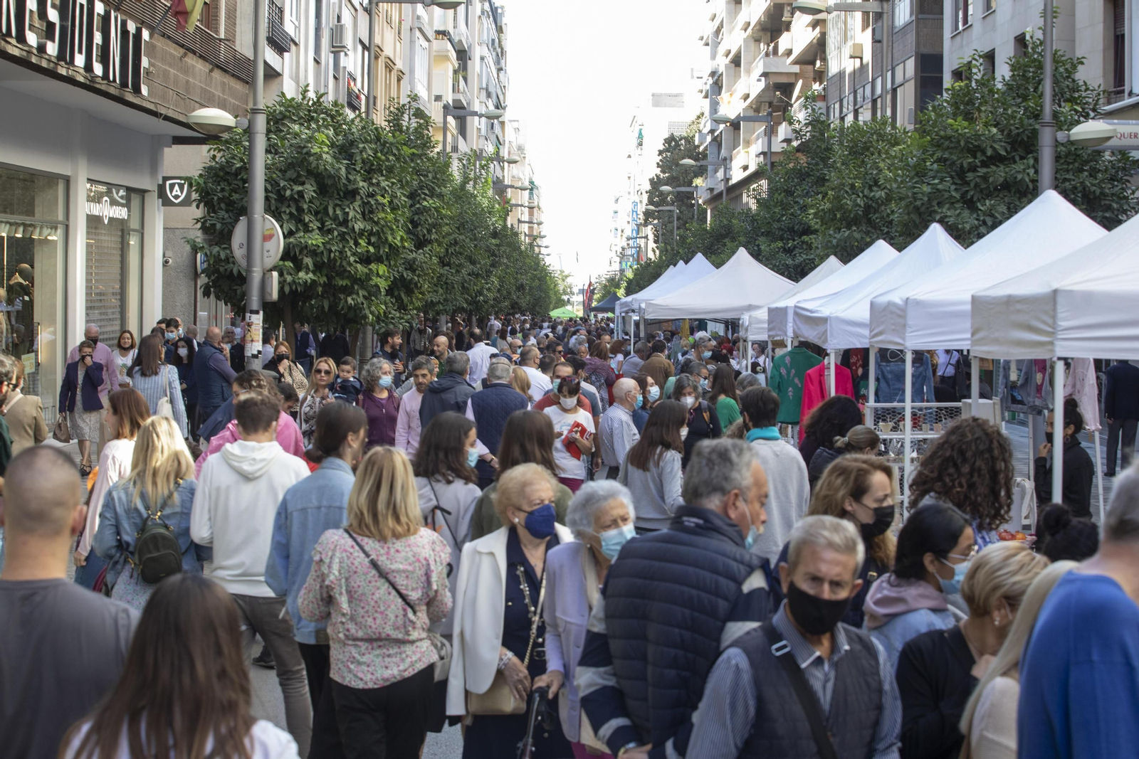 Baño de multitudes en la vuelta del Día sin Coche de Granada