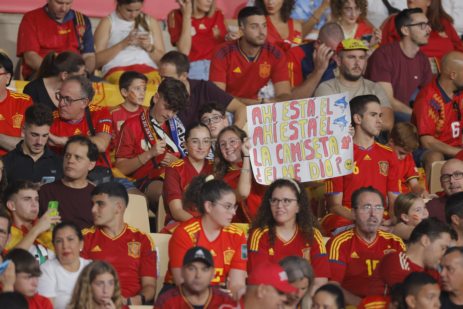 Búscate en las fotos del España-Escocia