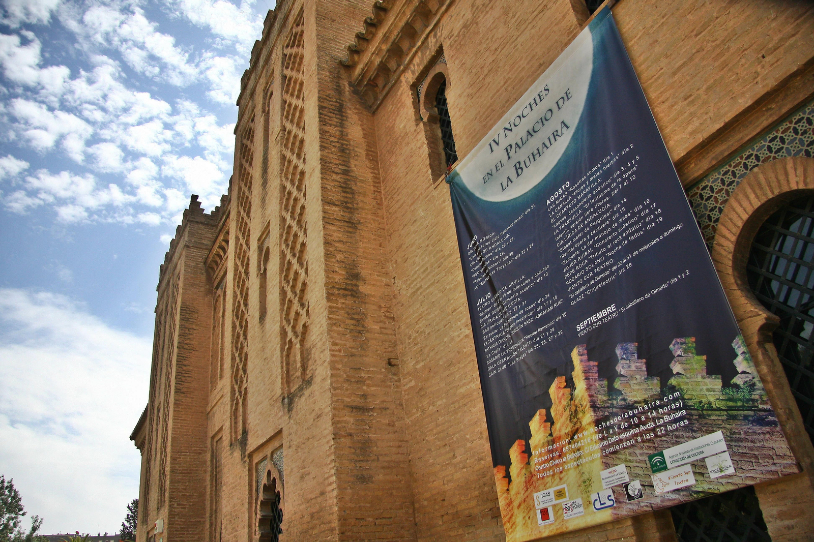 Cartel de una edición pasada de las Noches en el Palacio de  la Buhaira.