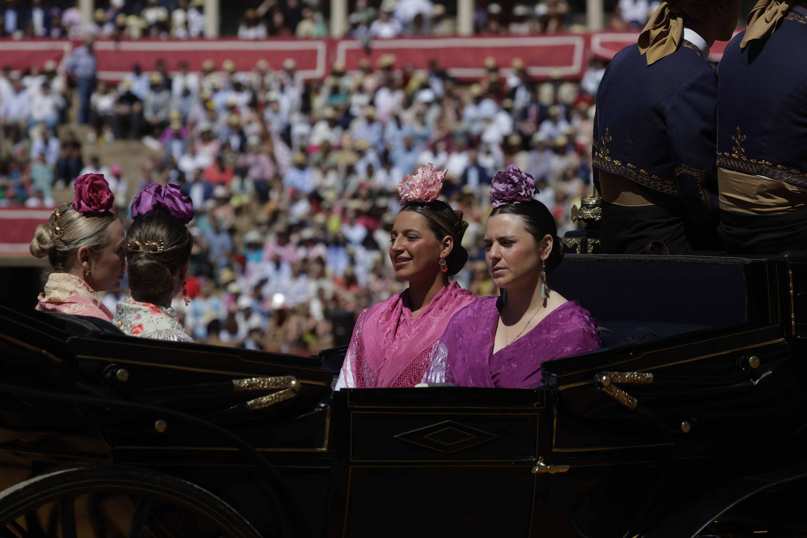 Las imágenes de la exhibición  de enganches en la Maestranza