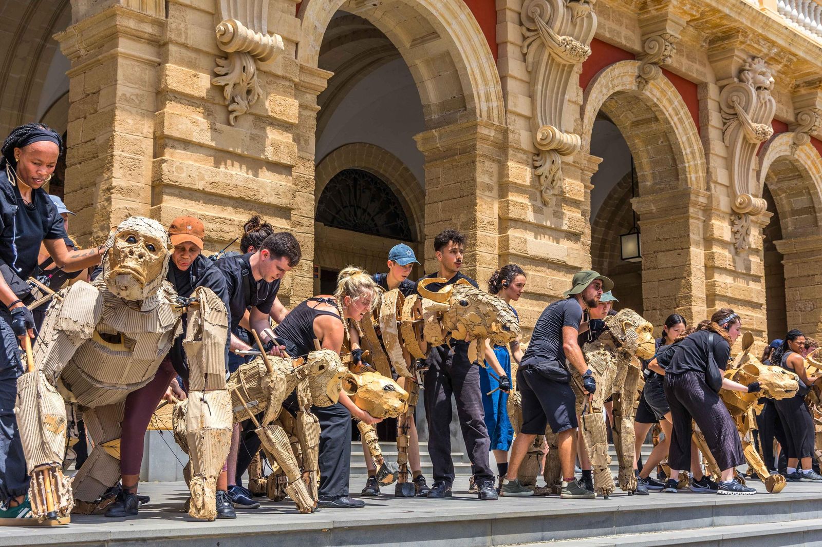 Las imágenes de 'La estampida' en San Fernando