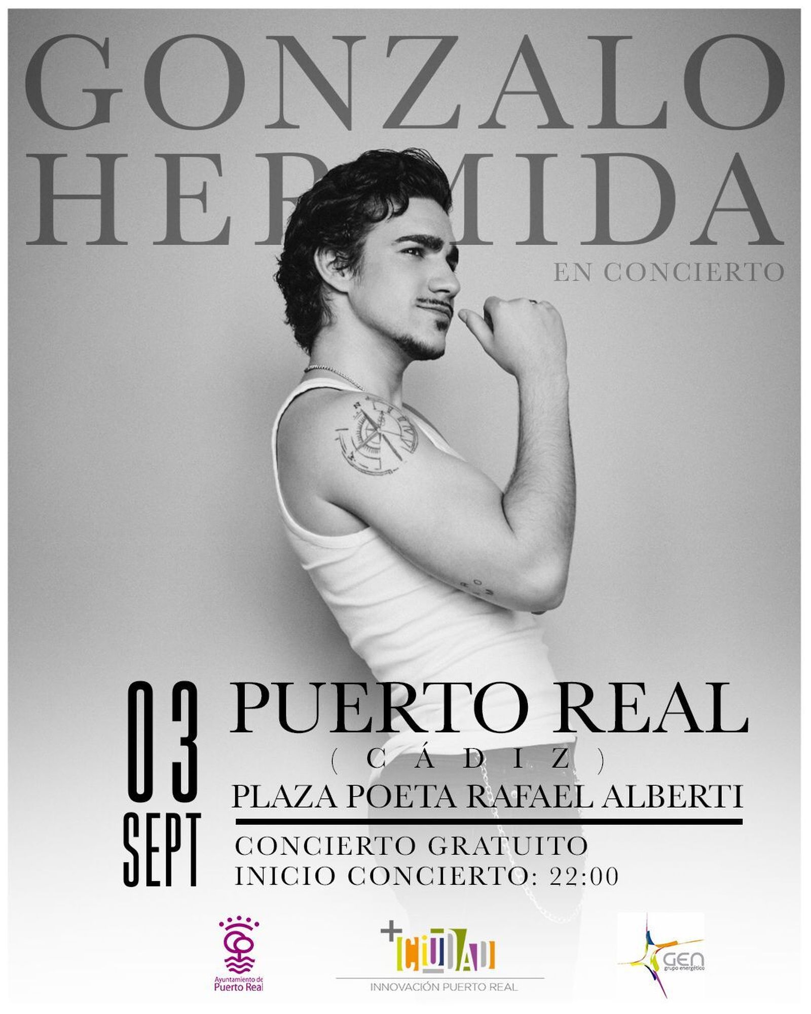 Foto promocional del concierto en Puerto Real