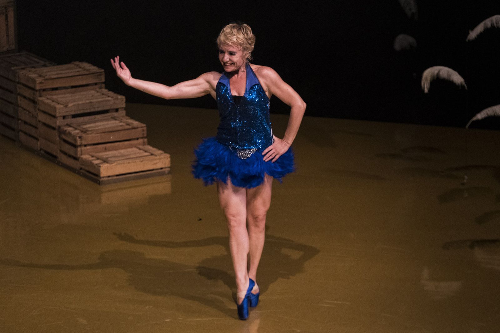 Un momento de la obra de teatro