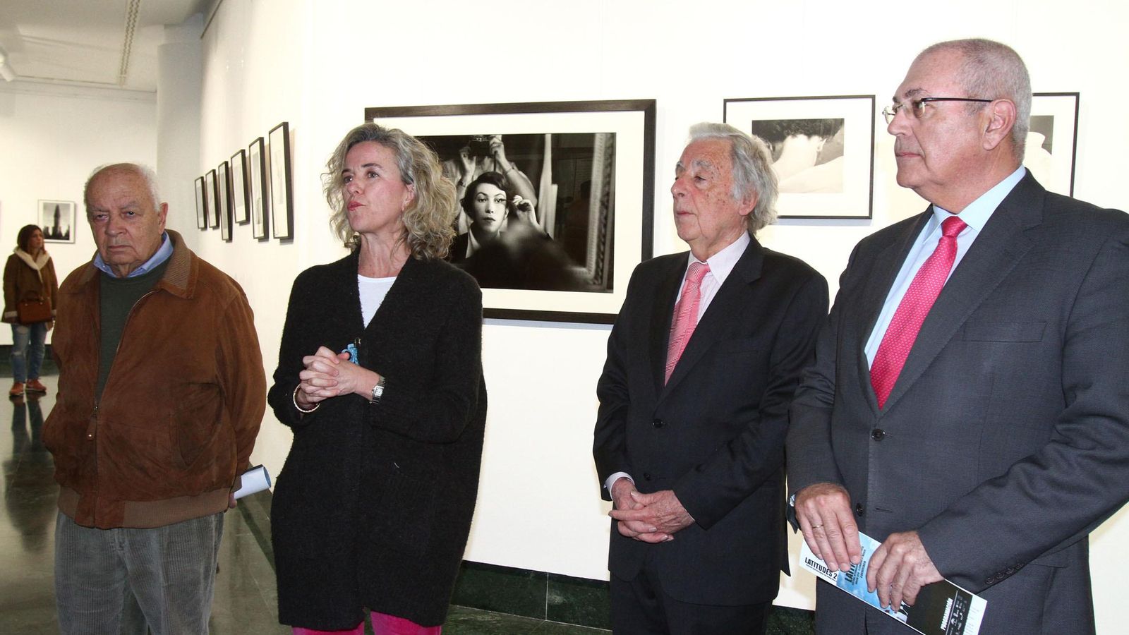 Un momento de la inauguración de la exposición.