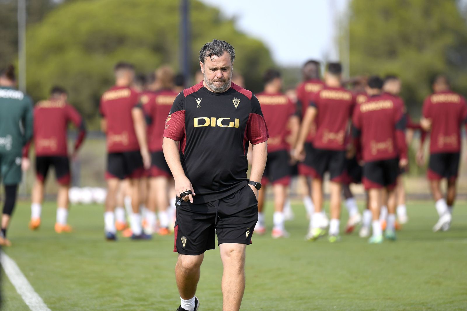 Sergio González en la sesión del viernes.