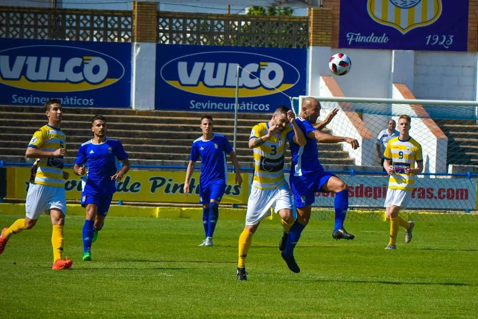 Quirós fue el autor del gol del Xerez CD en Coria el pasado curso.